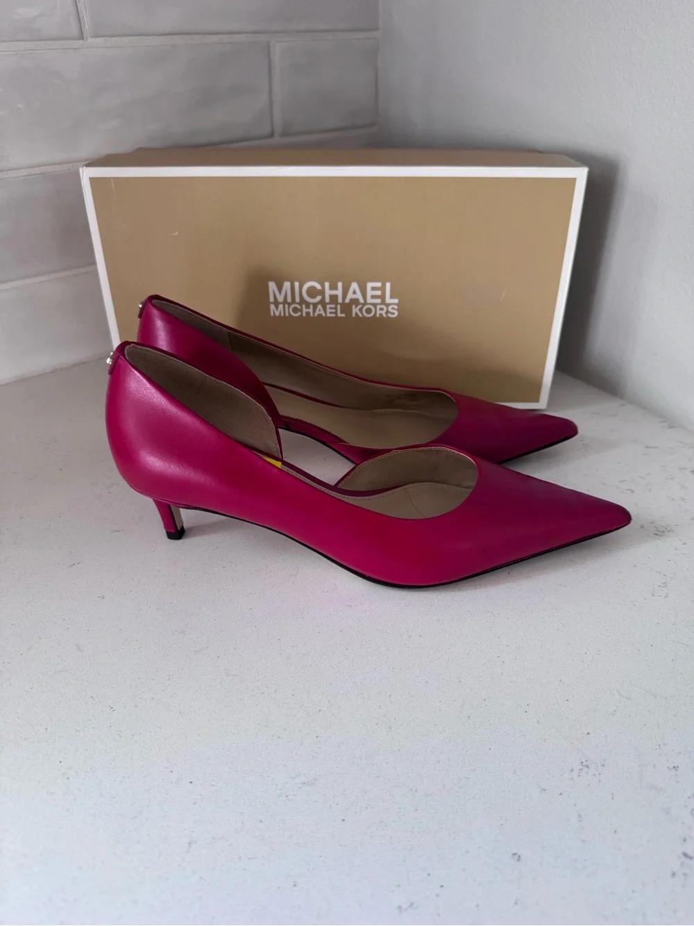 Michael Michael Kors Women's Elyse Pointed-Toe Pumps - Picture 3 of 7